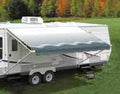 Vinyl Awning Ocean Blue 18ft White Castings Y9755