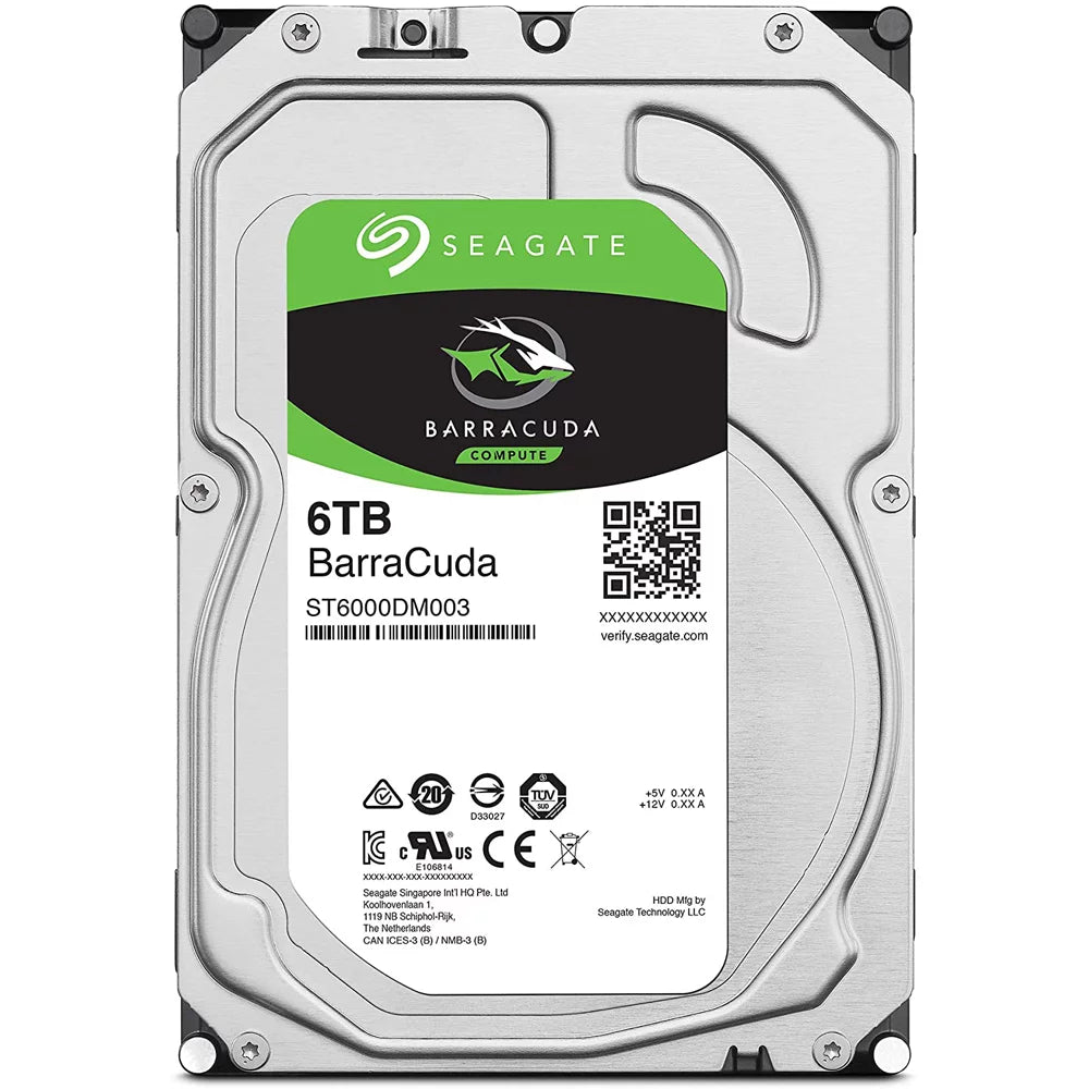 6TB Internal Hard Drive HDD 3.5 Inch SATA 5400 RPM 256MB Cache X8582