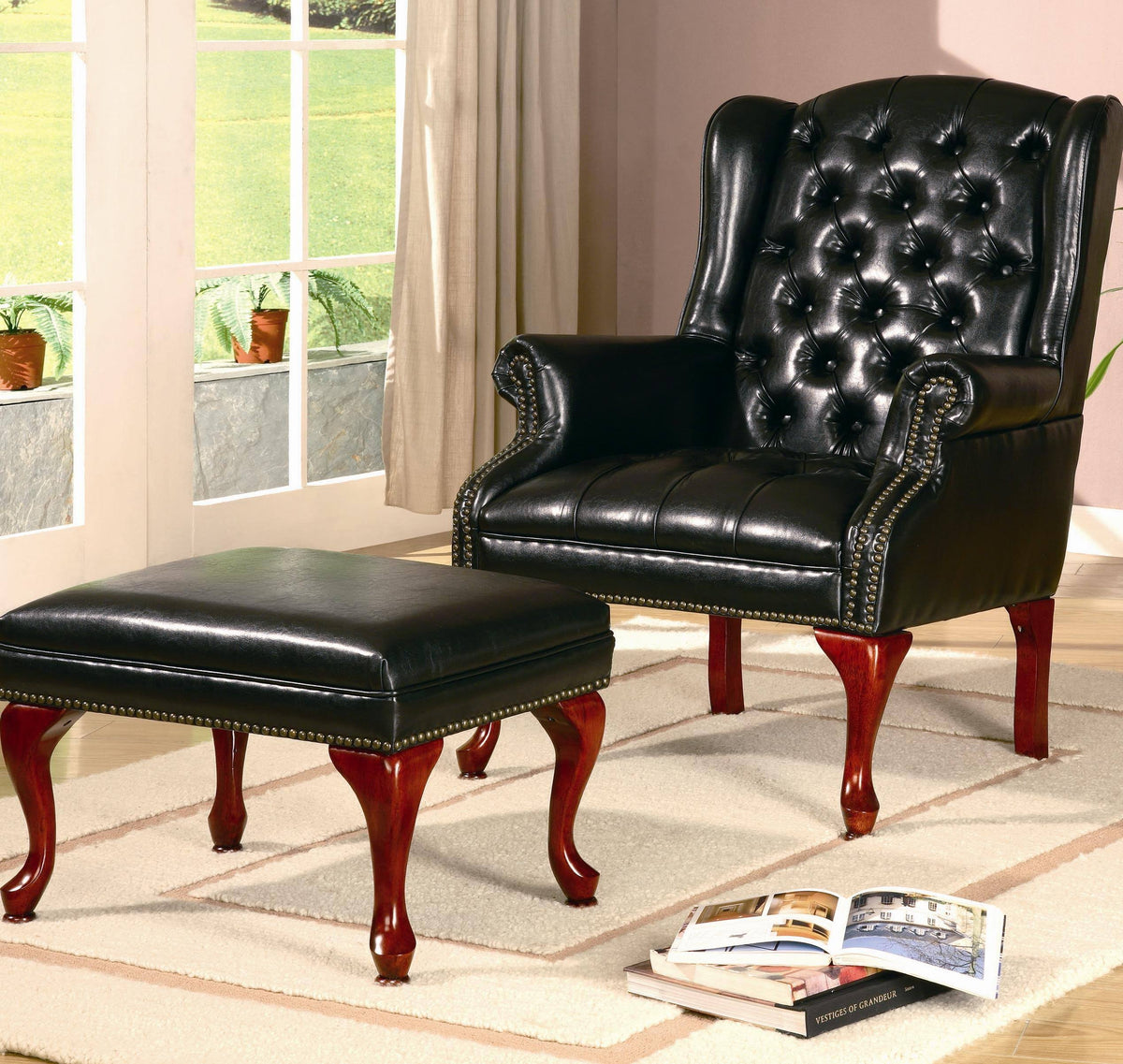 Accent Chair and Ottoman I361946