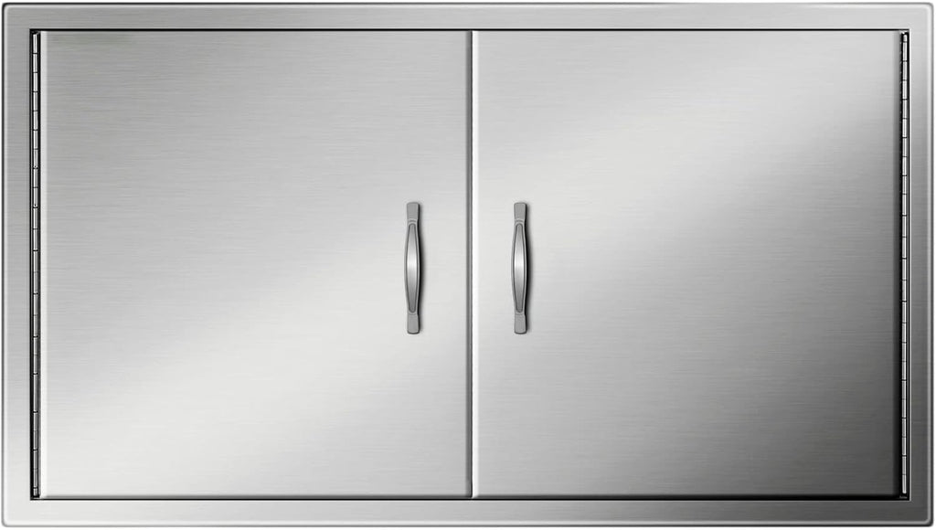 Stainless Steel Double BBQ Door 39W x 26H Inch E3134