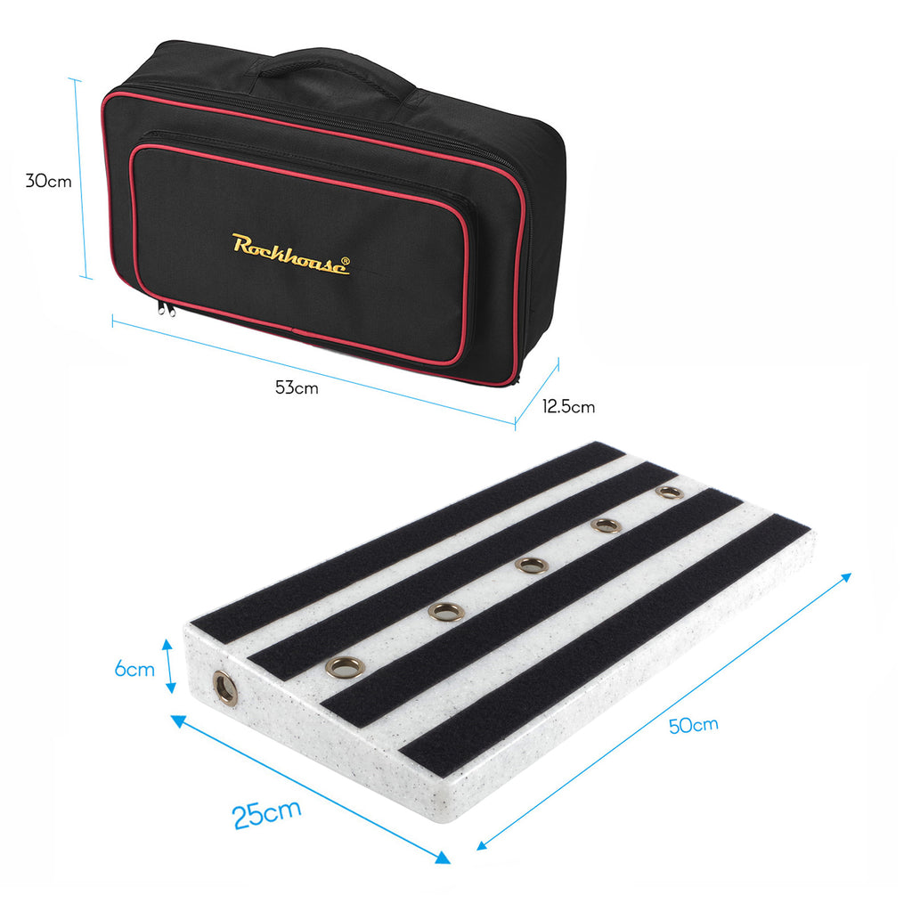 Large Portable Guitar Effect Pedal Board with Carry Bag Z91715