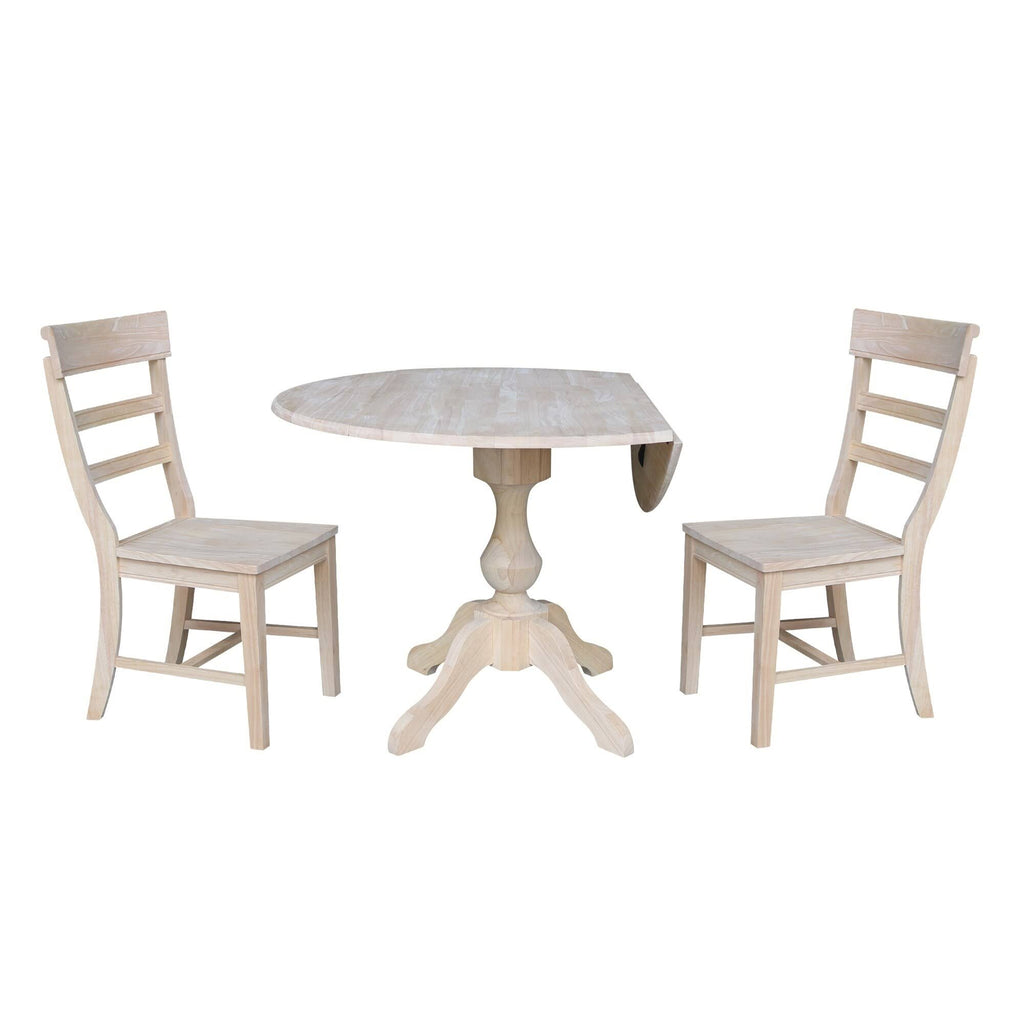 Round Top Pedestal Table with 2 Chairs Y3920