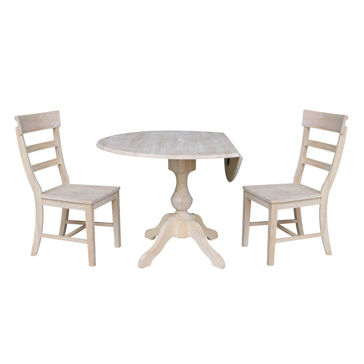 Round Top Pedestal Table with 2 Chairs Y3920