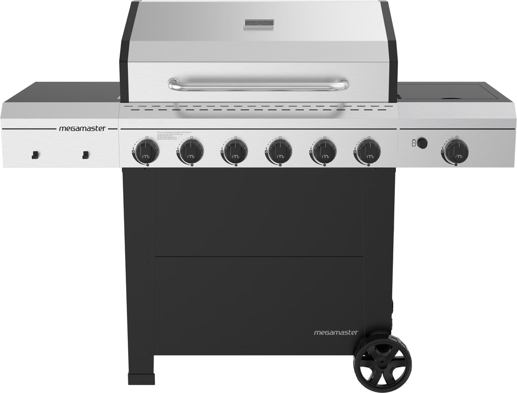 6-Burner Propane Gas Grill With Side Burner W143