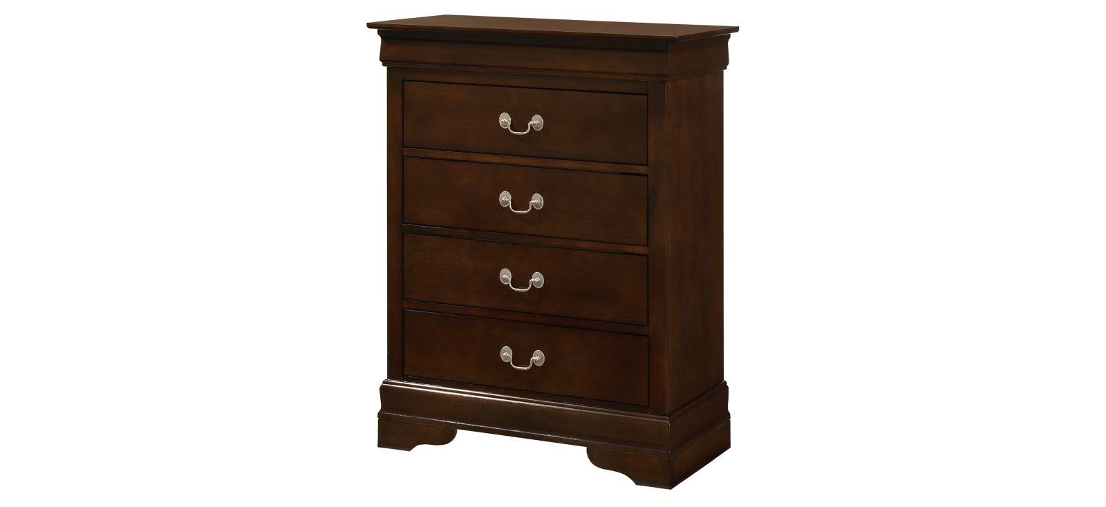 Cappuccino 4 Drawer Chest T5954