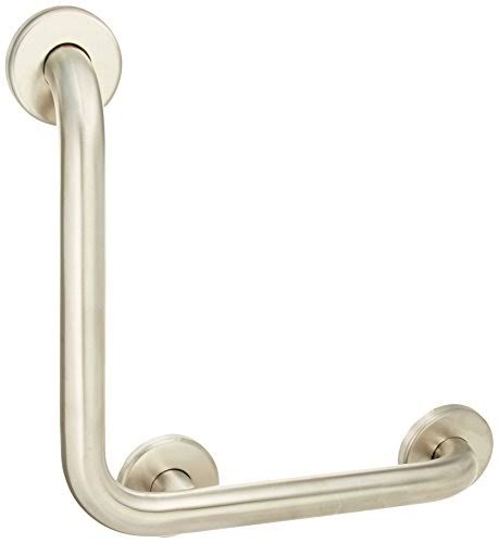 Silver L-Shaped Bathroom Safety Bar Q6304