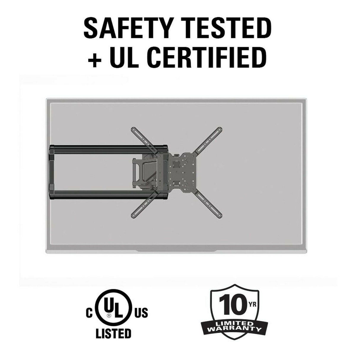 Full-Motion TV Wall Mount for 37x22 to 80x22 TVs C3899