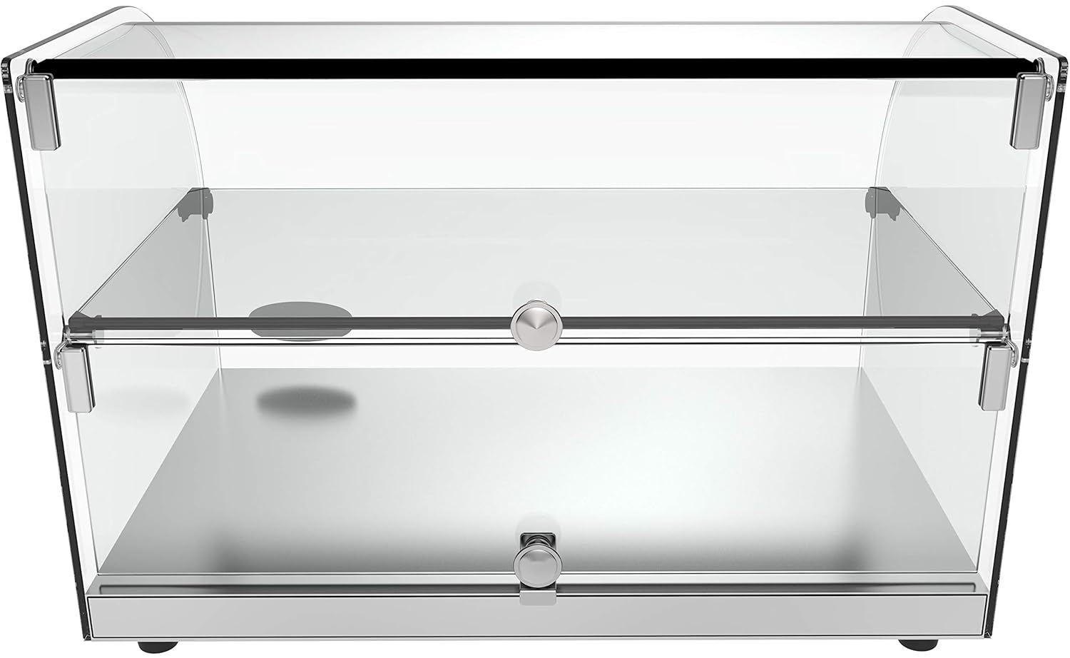 22 Commercial Countertop Bakery Display Case with Front Curved Glass and Rear Door L267