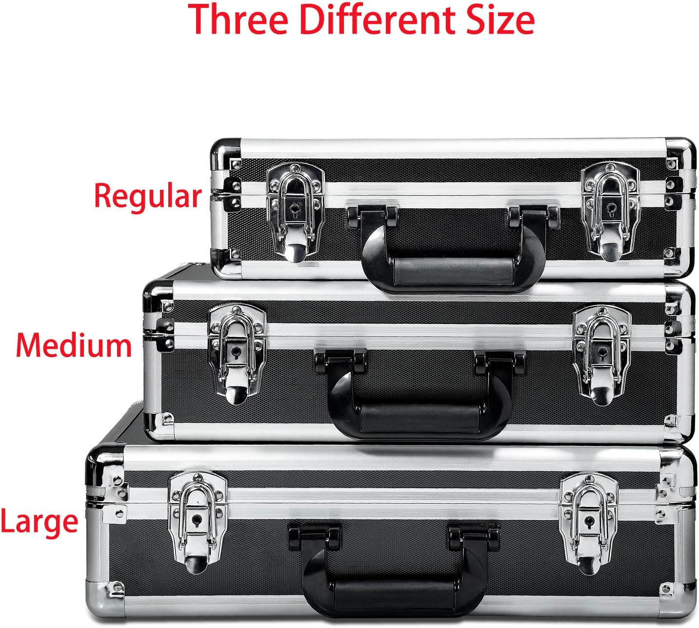 18in Two-Tone Aluminum Case with Pluck Foam Interior U802033