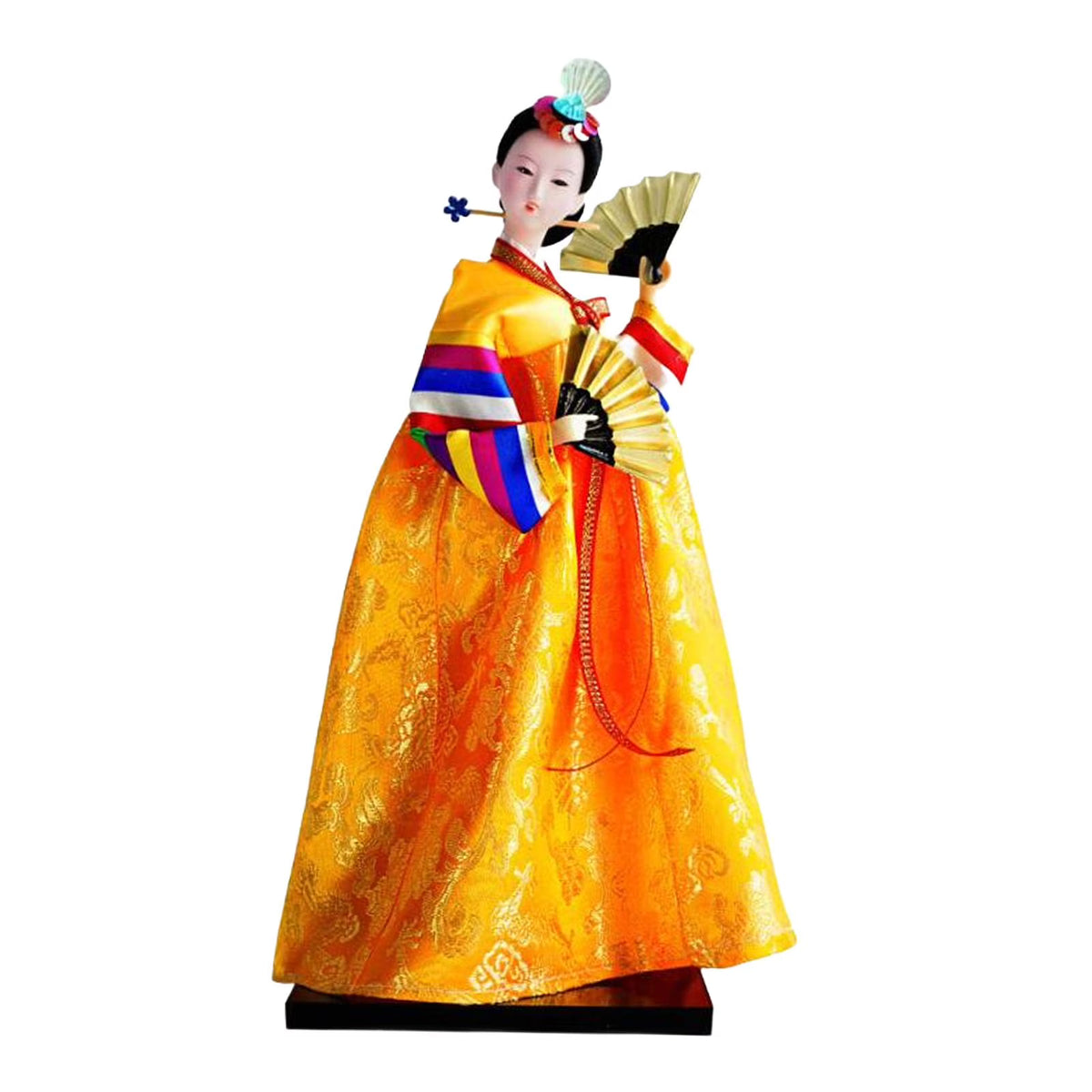Geisha Kimono Figurine Korean Hanbok Doll Antique Asian Vintage Doll T14785