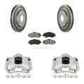 Front Disc Brake Caliper Coated Rotors And Semi-Metallic Pads Kit V577200
