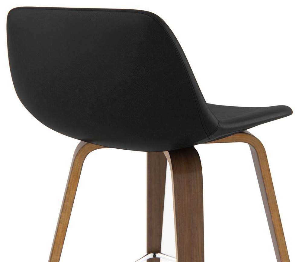Black Bentwood Counter Height Stool Set of 2 M85581