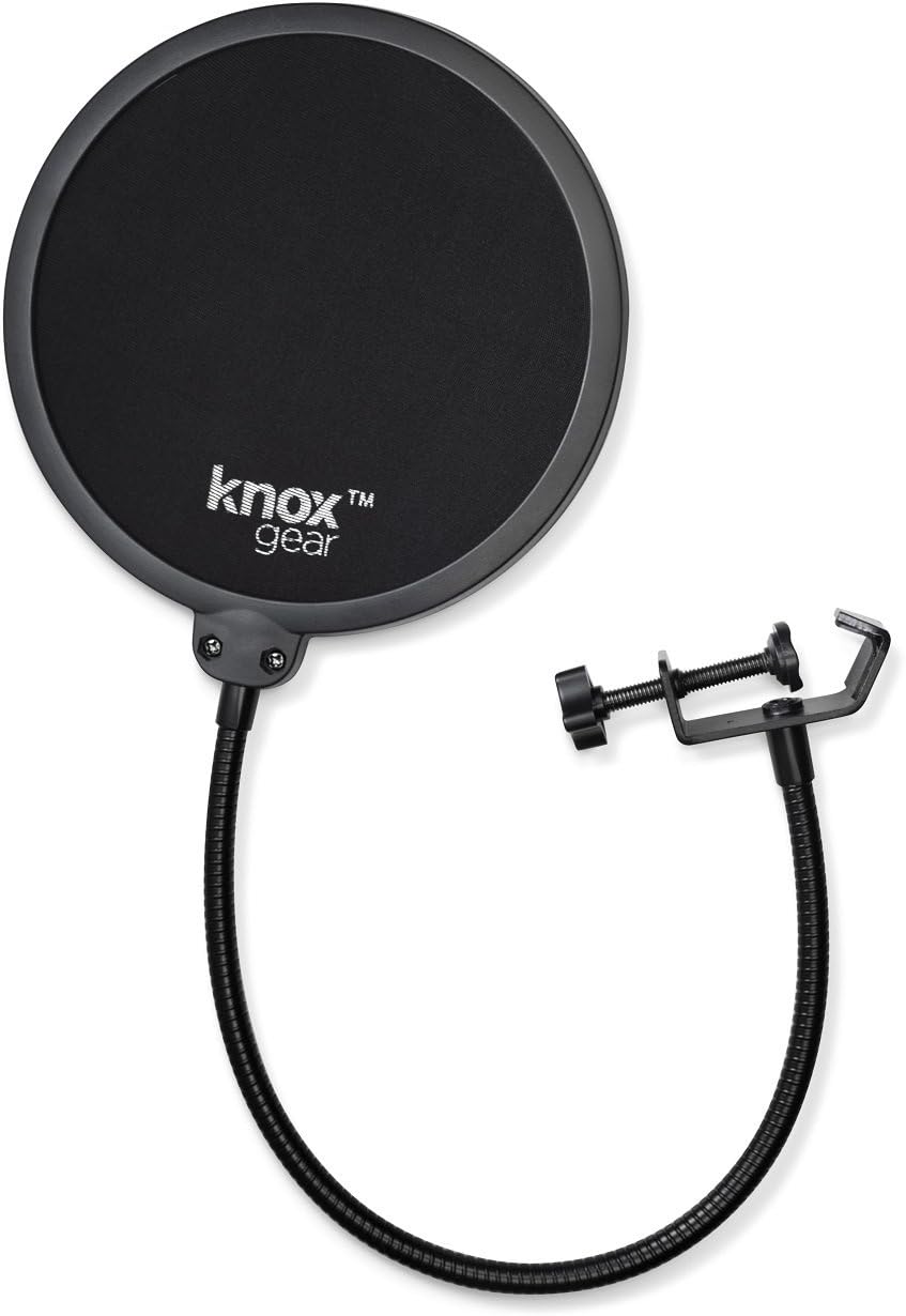 Condenser Microphone with Shock Mount, Boom Arm, and Pop Filter D5069