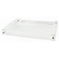 Clear Lucite Handle Tray Z431