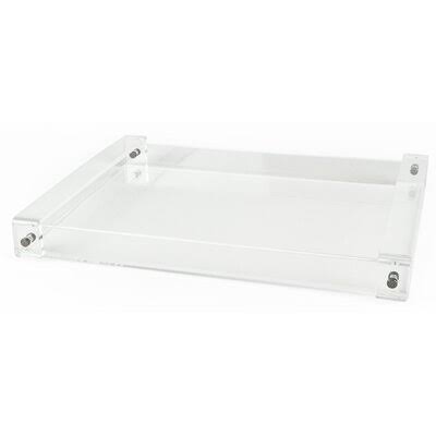 Clear Lucite Handle Tray Z431