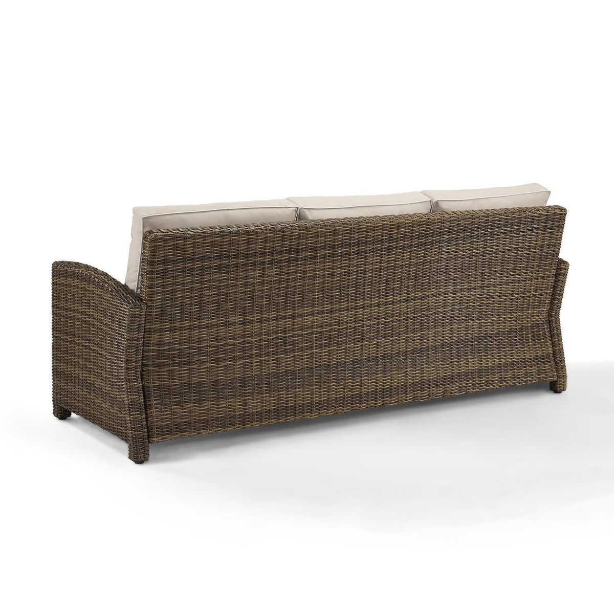 Sangria/Weathered Brown Outdoor Wicker Sofa R24925