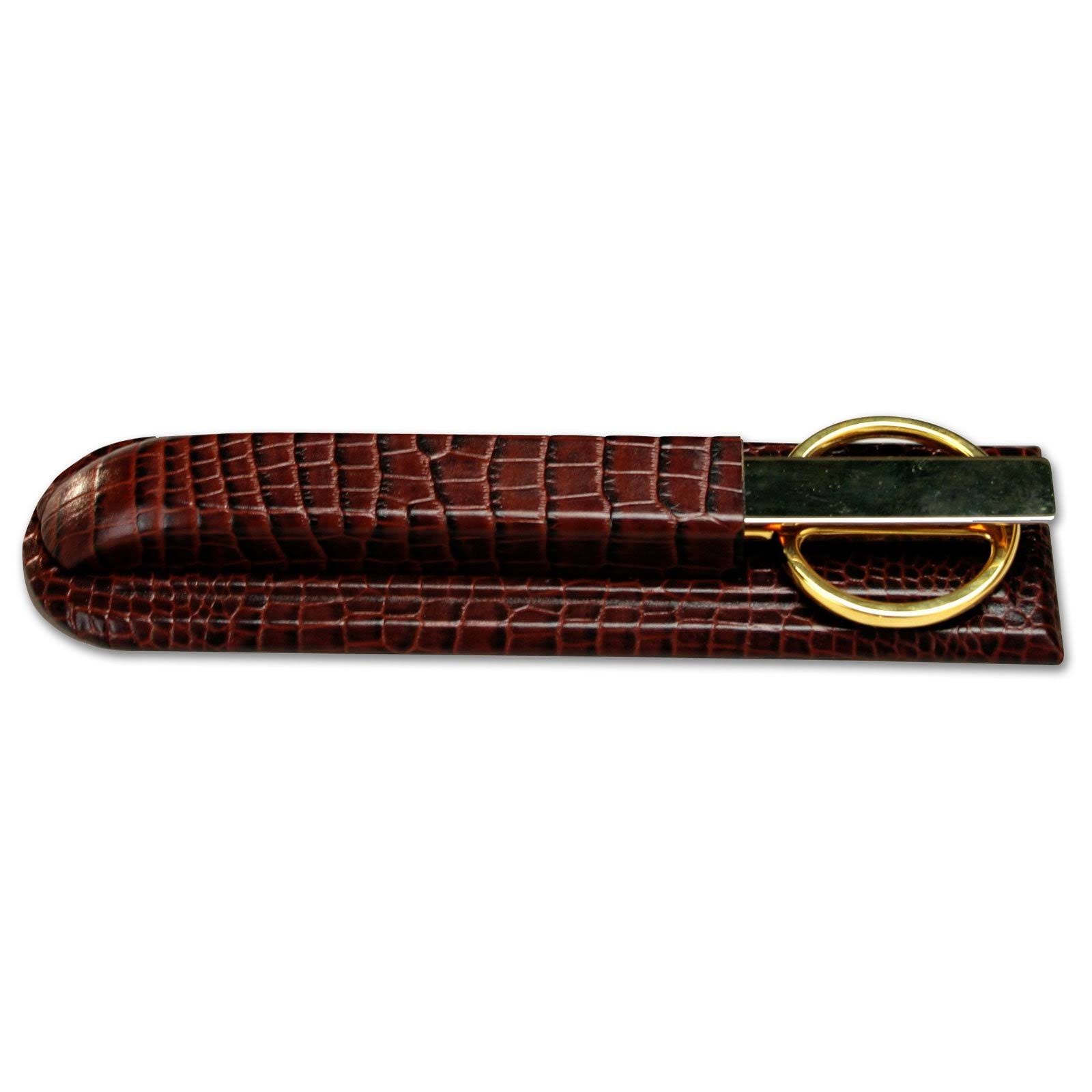 Crocodile Embossed Leather Library Set R9979