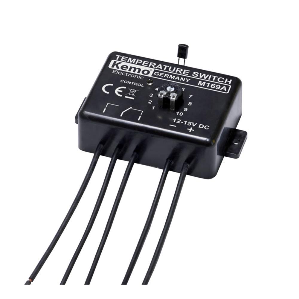 Adjustable Electronic Temperature Switch Thermostat 12 V/DC, 0-100 °C H5171