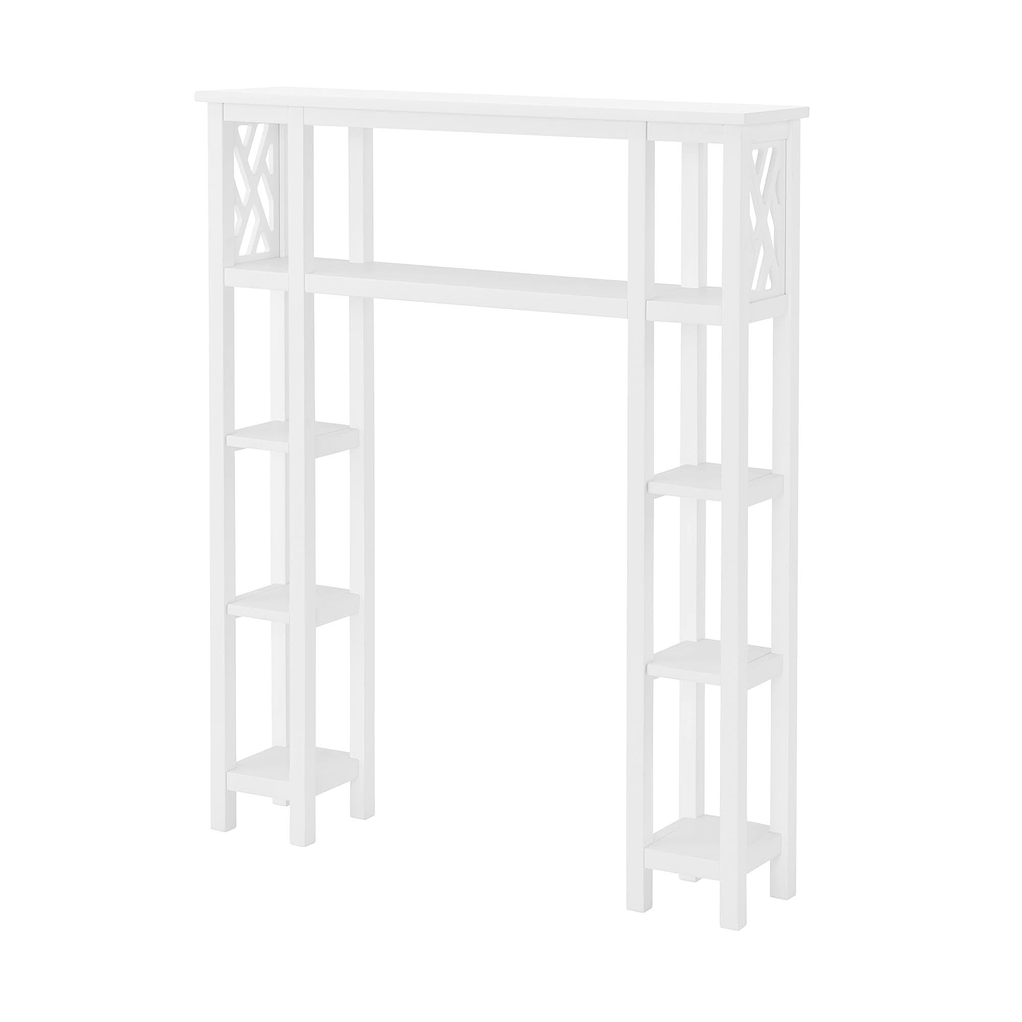 White Bathroom Over Toilet Open Shelving Unit S7275