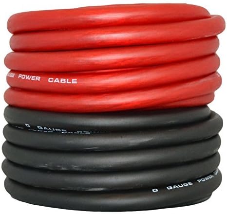 Red/Black Amplifier Power/Ground Wire Set, 50 Ft. Cables L680353