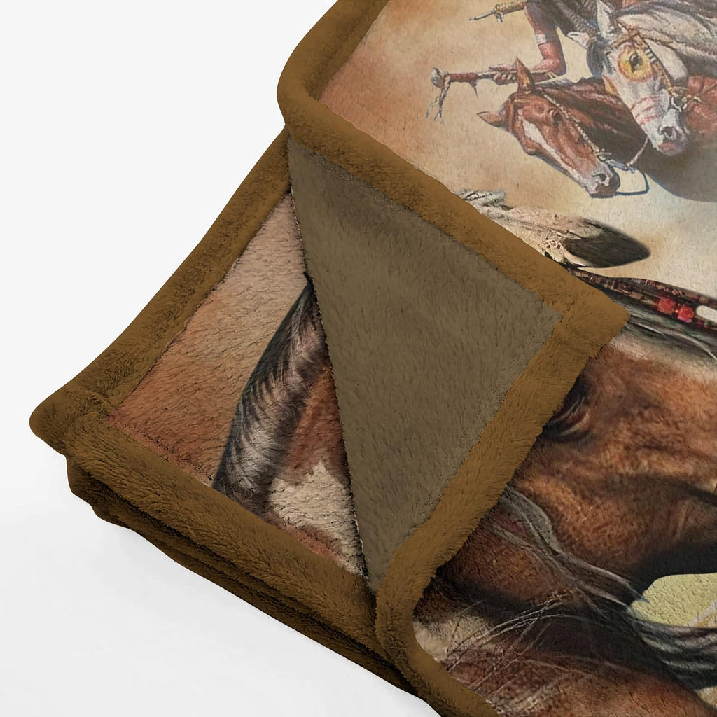 80''x60'' Fleece Sherpa Throw Blanket L602