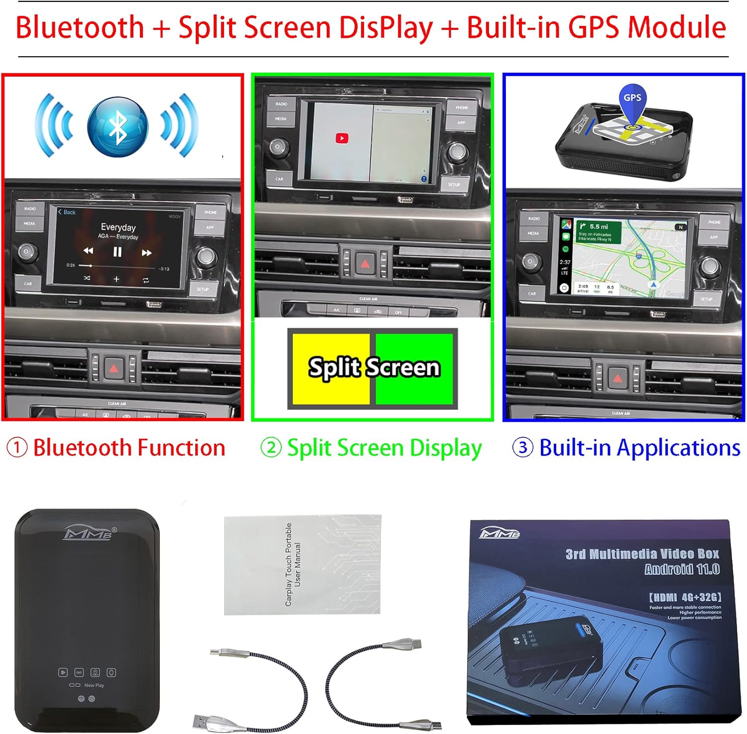 Wireless CarPlay Dongle Android 11.0 AI Box Y80389