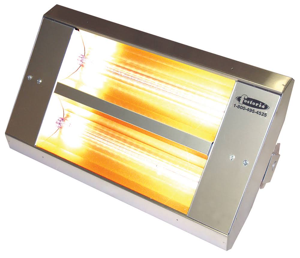 2-Lamp Infrared Heater Stainless Steel Housing 240V Z503572