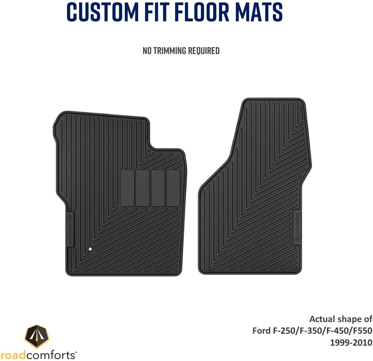 Black Front Row Car Floor Mats (2pcs) P3232