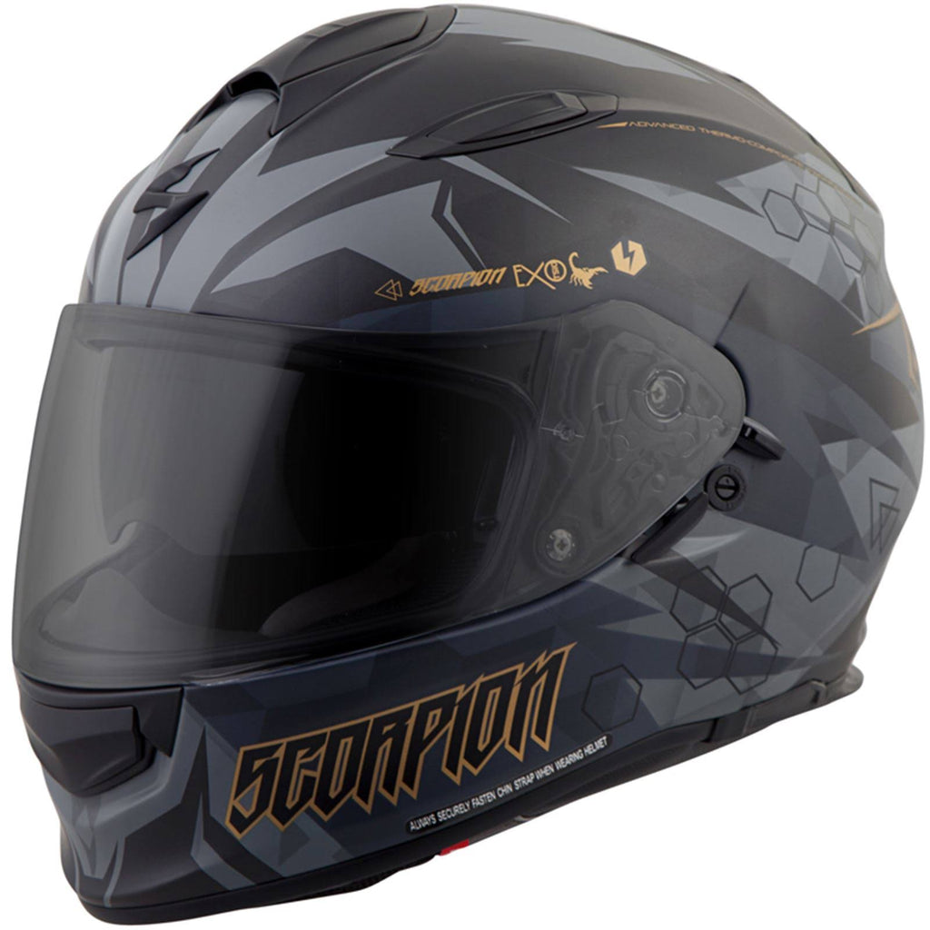 Full-Face Helmet Black/Gold Q4064