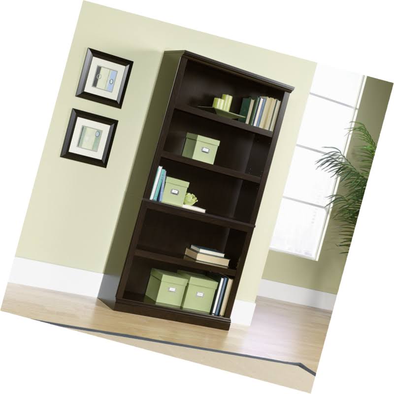 5-Shelf Bookcase, Jamocha Wood Finish G2696