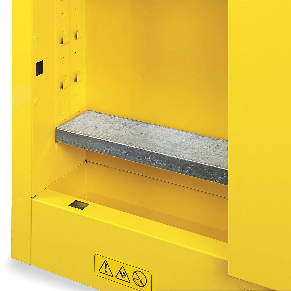Yellow Mini Flammable Storage Cabinet with Manual Doors K12331