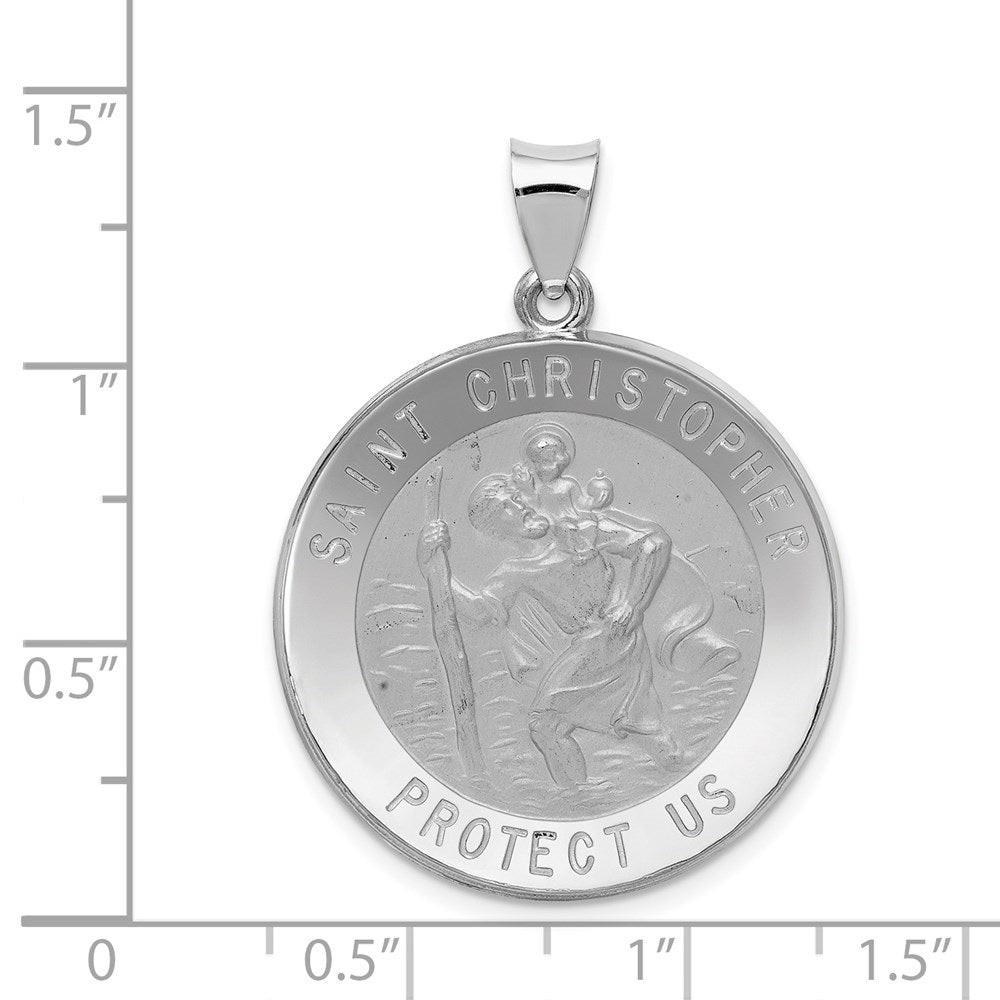 14K Yellow Gold St. Christopher Medal Pendant C3666