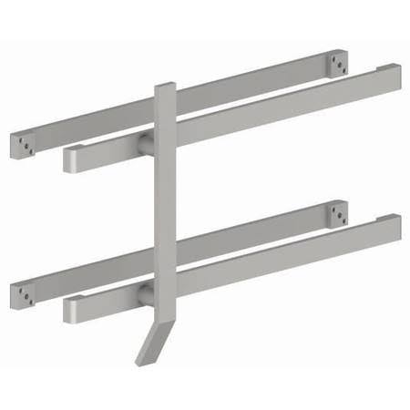 Flat Bar Door Pull and Push Set with Type 4 Fasteners, Satin Stainless Steel P617922
