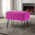 Textured Velvet Ottoman J1588