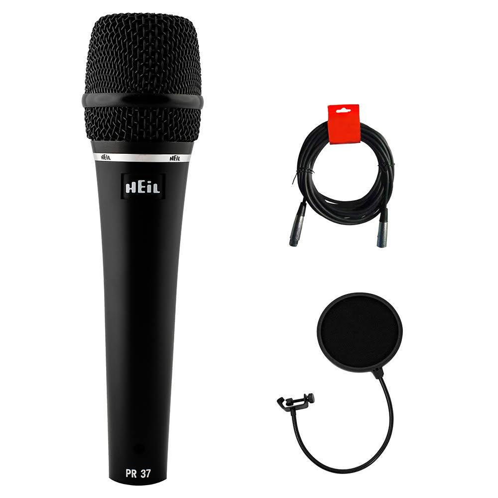 Large Diameter Vocal Microphone Bundle with Pop Filter and Cable Kit K529382