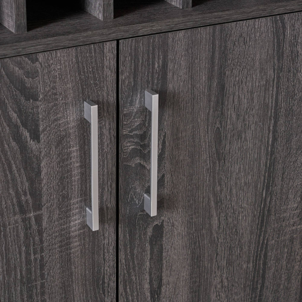 Sonoma Gray Oak Bar Cabinet L29419