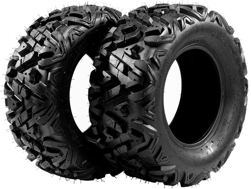 2PCS 26x11-12 ATV/UTV 6 PLY Rear Tubeless Tires P4040