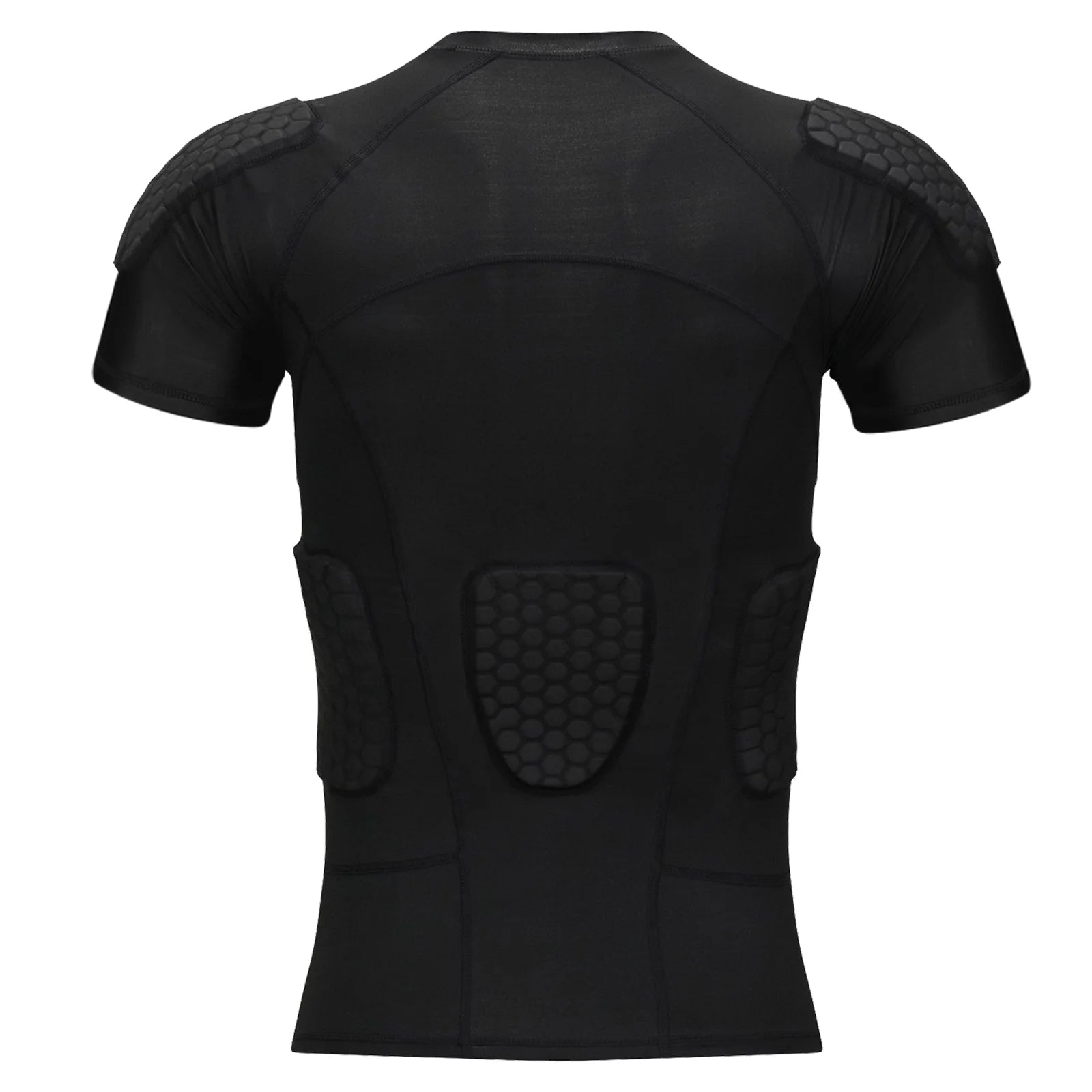 Men Padded Compression Football Shirt Chest Protector Size L I245713
