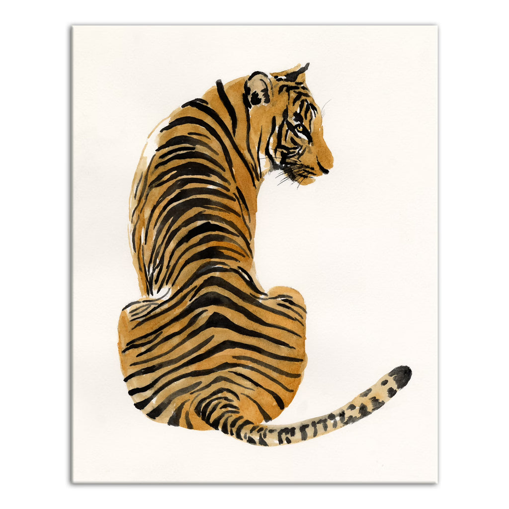 Watercolor Tiger 16x20 Canvas Wall Art L531544