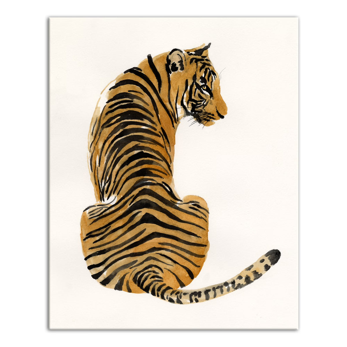Watercolor Tiger 16x20 Canvas Wall Art L531544