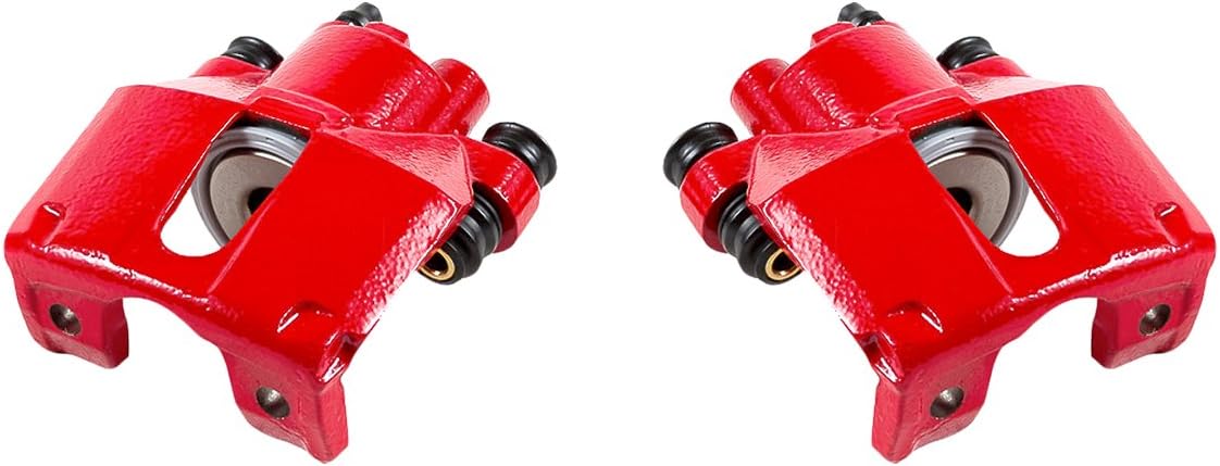Red Powder Coated Caliper Assembly Pair Set Q67526