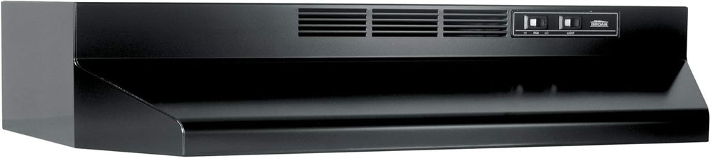 Black Ductless Range Hood Insert with Light F758