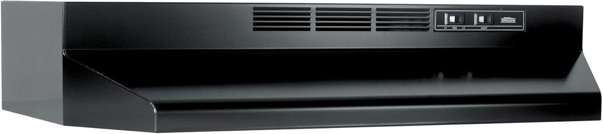 Black Ductless Range Hood Insert with Light F758