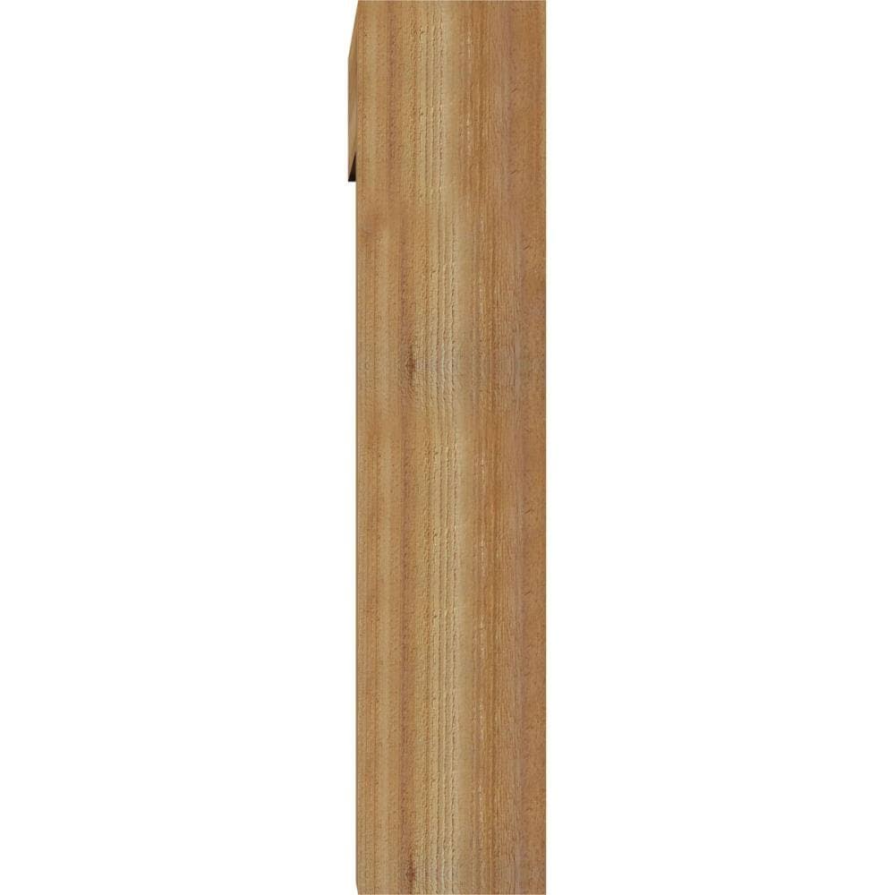 Western Red Cedar Traditional Block Bracket with Offset Brace Q72983