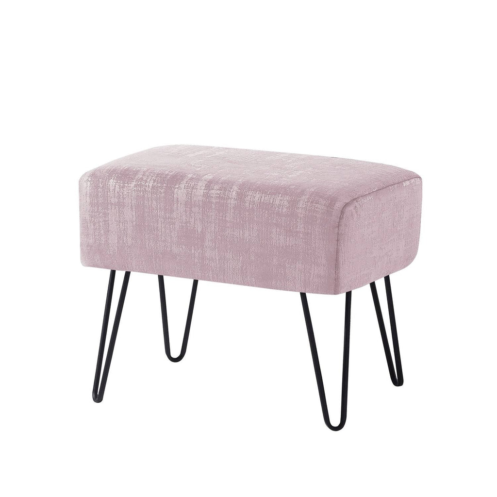 Textured Velvet Ottoman J1588