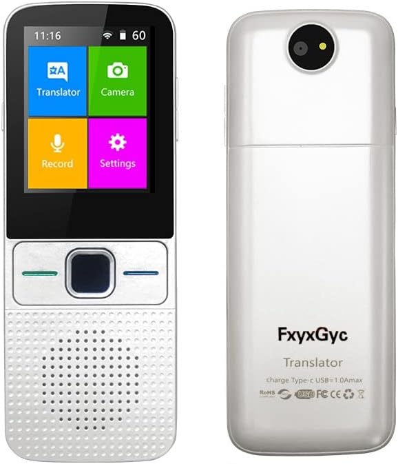 White 2.4Inch Touch Screen Translator Pack of 2 J4909