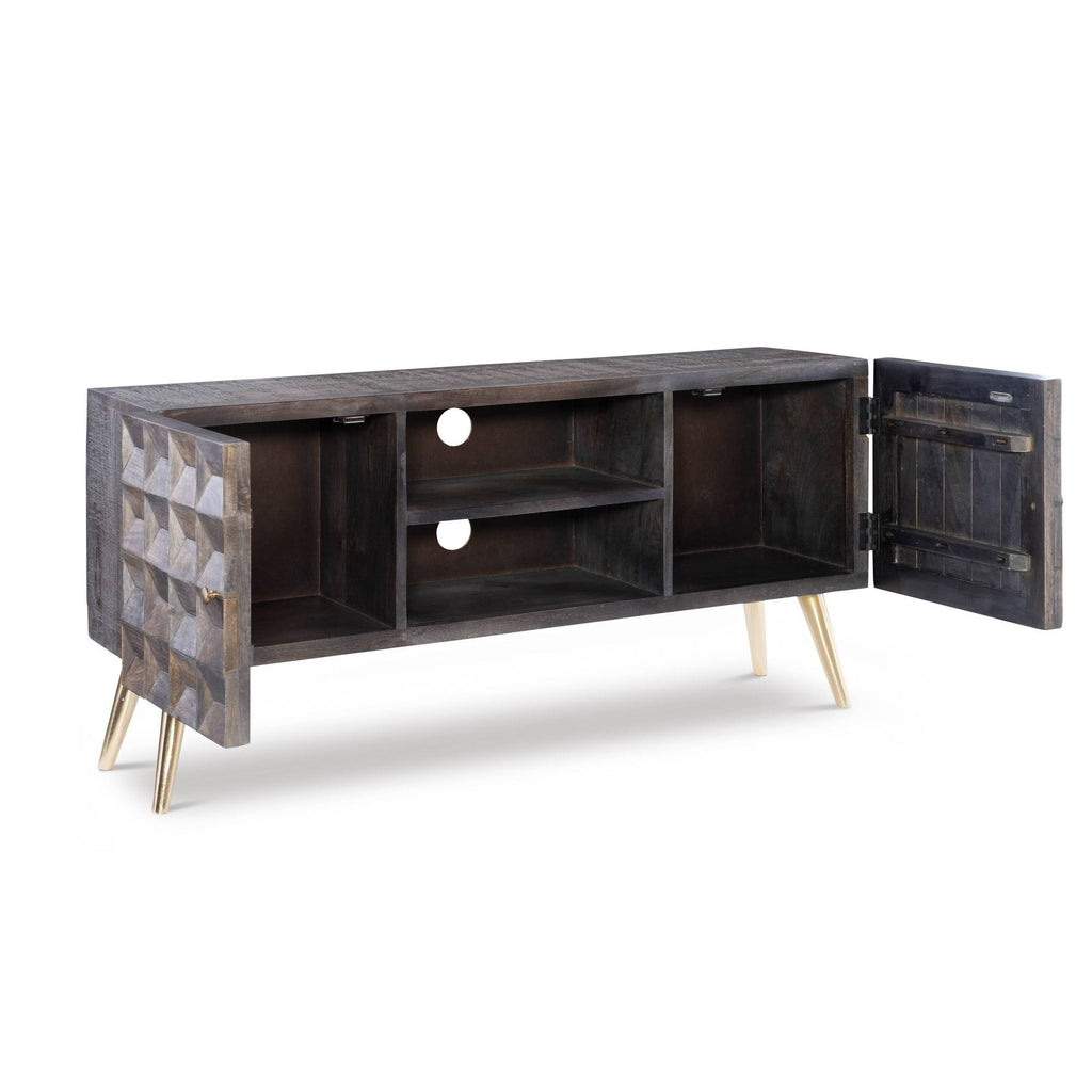 Brown Media Cabinet W635