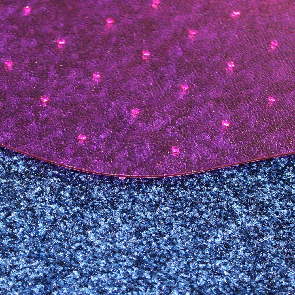 Pink Polycarbonate Chair Mat U686