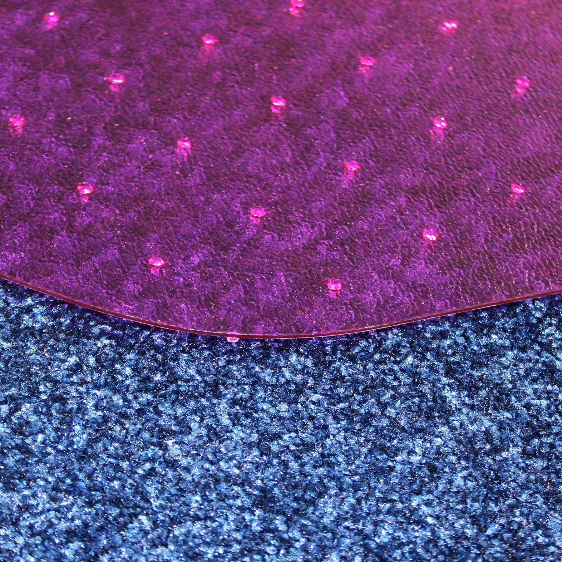 Pink Polycarbonate Chair Mat U686