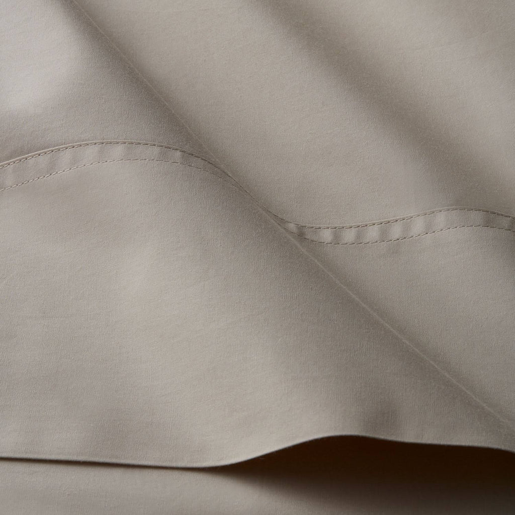 Oversized Queen Supima Cotton Percale Deep Pocket Flat Sheet Green X720